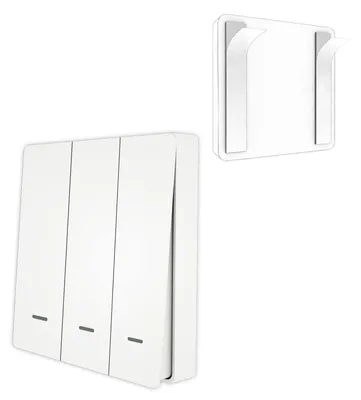 Obrázek produktu pro MOES Tuya ZigBee bezdrátový 9-cestný spínač, mechanický regulátor s tlačítky, napájený baterií, vysílač, ovládání přes aplikaci Smart Life, automatizace chytré domácnosti, scénáře pro chytrá zařízení, 3-cestný