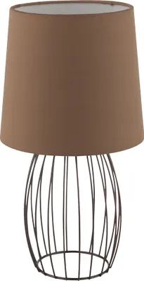 Produktbild von Tischlampe,Textilschirm braun, Gitterfuß bronze, H 29 cm AKIN