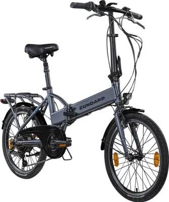 Produktbild von Zündapp Z101 20 Zoll Elektro Klapprad für Erwachsene 150 - 180 cm 6 Gang E Klappfahrrad E Bike Faltrad Pedelec StVZO