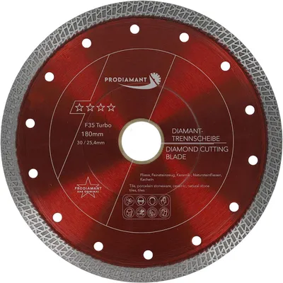 Image de Disque diamanté PRODIAMANT 180 mm pour carrelage, grès cérame F35