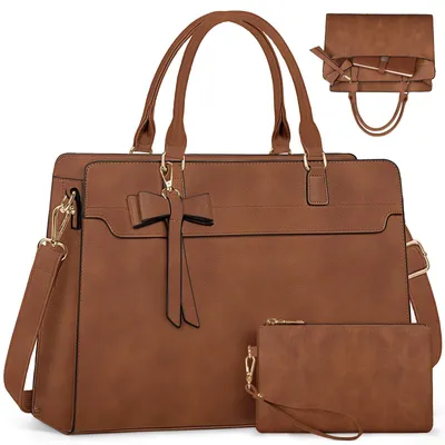 Productafbeelding van Omgoods - Draagtassen voor Laptop van 15.6 Inch met Clutch Bag