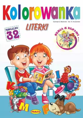 Immagine prodotto di Kolorowanka Literki. Edukacyjna z naklejkami