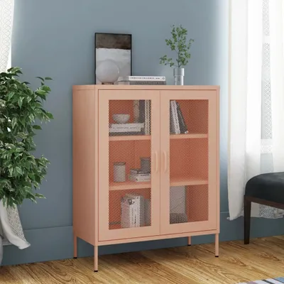 Produktbild von "im Angebot" Lagerschrank Rosa 80x35x101,5 cm Stahl - Kommoden CC13303