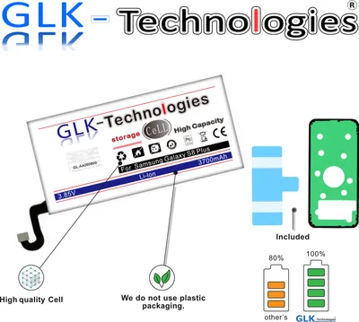 Produktbild von GLK-Technologies Akku für Samsung Galaxy S8 Plus SM-G955F DuoS SM-G955FD EB-BG955ABE / Ohne Set