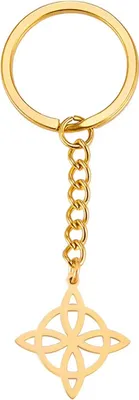 Produktbild von Schlüsselanhänger ES-33509 - Eleganter Goldanhänger KP33509