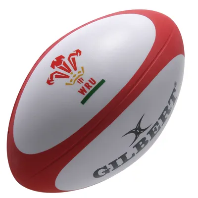 Immagine prodotto di Pallina antistress Gilbert a forma di pallone da rugby del Galles - Pallina antistress per gli appassionati di rugby