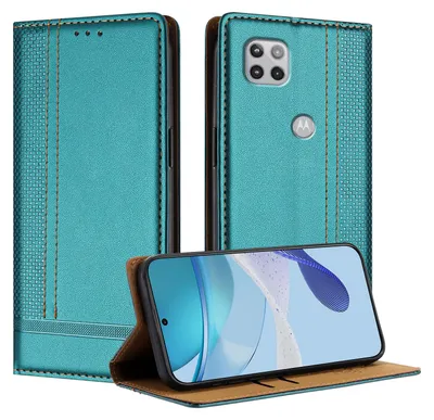 Obrázek produktu pro Pouzdro pro Motorola Moto G 5G (2020) kožené flipové pouzdro s funkcí stojánku zelené