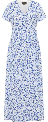 Produktbild von nolie Damen Wickelkleid 19222814-NO01, BLAU Weiss, S