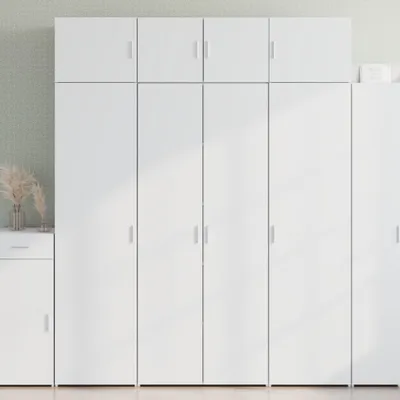Produktbild von vidaXL Highboard Weiß 80x42,5x185 cm Holzwerkstoff