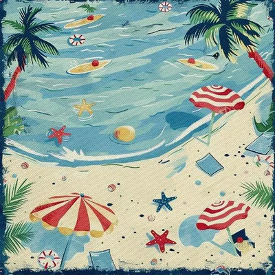 Image de OUTDOOR DECOSTOMES OXFORD - Motif été | DX9094