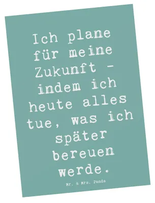 Produktbild von Mr. & Mrs. Panda Postkarte Spruch Lebensziele und Abenteuer - Meeresbrise - Geschenk, bildkarte, im Moment leben, Zitat, Motivation, Stimmung, inspirierende Weisheit