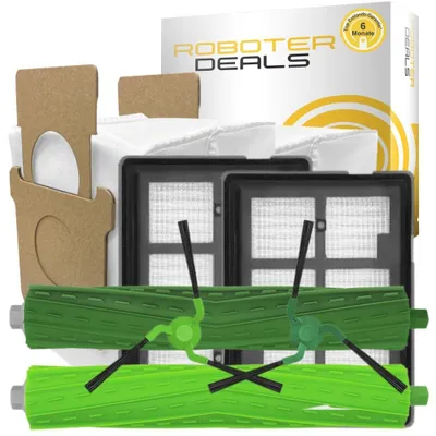 Produktbild von Zubehör Set für iRobot Roomba Max 705 Combo, Max 706 Combo – Filter Bürsten Staubbeutel (7 Teile)