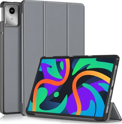 Produktbild von Lenovo Tab M11 Hülle - Tri-Fold Ständer Klapphülle mit Schlaf/Wach-Funktion - Grau