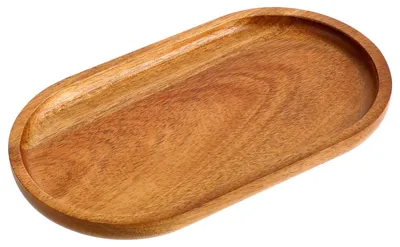 Productafbeelding van Serveerdienblad van acaciahout, 18 x 10 cm, natuurlijk hout
