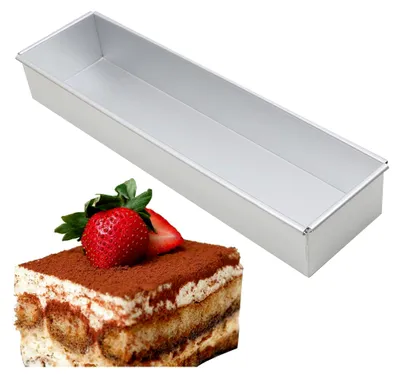 Produktbild von Rechteckiger Backrahmen, verstellbare Kuchenform mit Antihaftbeschichtung, quadratische Mousse-Kuchenform, leicht zu reinigen, Eiskuchenform