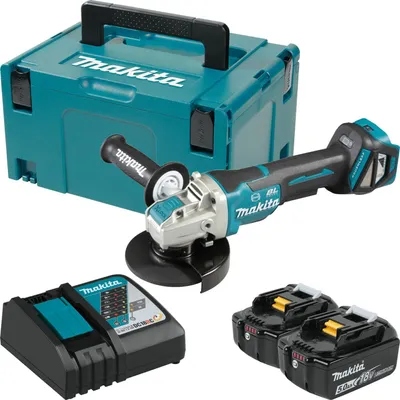 Zdjęcie produktu dla Makita DGA519RTJ - Meuleuse d'angle - sans fil - 125 mm - 2 batteries - 18 V