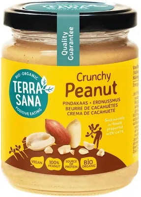 Zdjęcie produktu dla KREM Z ORZESZKÓW ZIEMNYCH PRAŻONYCH 100 % CRUNCHY250 g - TERRASANA