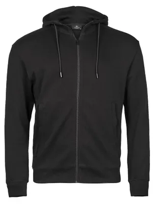 Produktbild von Tee Jays - Hoodie mit durchgehendem Reißverschluss gerippt für Herren FK2381 (M) (Schwarz)