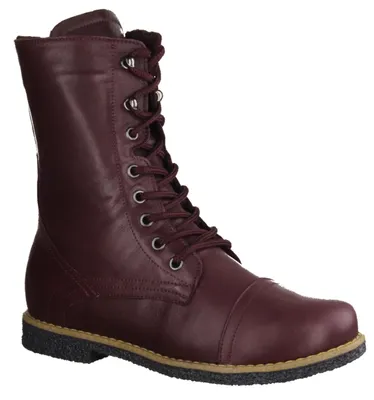 Produktbild von Andrea Conti 0344894204 Damen, Schnürstiefelette, Amarone (Rot), Leder, Topp - Damenschuhe Modische Stiefelette / Boots, Rot, leder, absatzhöhe: 10 mm
