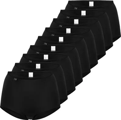 Produktbild von sloggi 9er Pack 24/7 Microfibre Maxi Slip Hoch ausgeschnitten für optimalen Sitz, Weiche Baumwolle für hohen Tragekomfort, Elastisch für maximale Bewegungsfreiheit