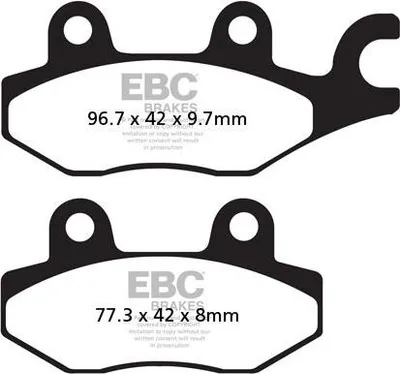 Zdjęcie produktu dla Klocki Hamulcowe Moto  Yamaha Xtz 750 Super Tenere (89-95) Hyosung Xrx 125 Supermoto (07-11)