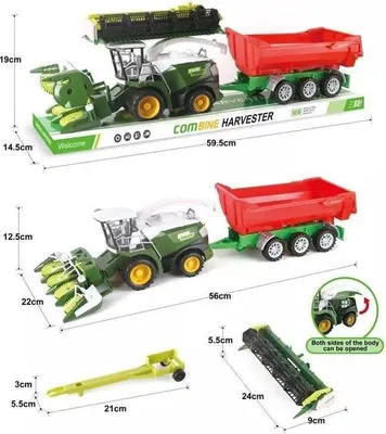 Zdjęcie produktu dla Kombajn z czerwoną przyczepą