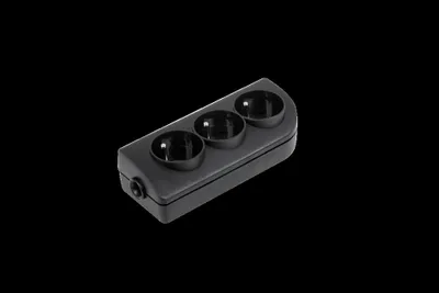 Obrázok produktu pre Predlžovacia zásuvka x 3 s uzemnením čierna GN-30-2