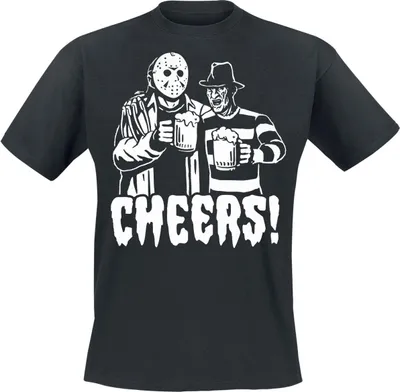 Produktbild von Freitag der 13. T-Shirt Herren Cheers! schwarz M