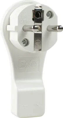 Produktbild von as-Schwabe Schutzkontakt-Flachstecker Weiß max. Querschnitt 1,5mm² 230V 16A IP20