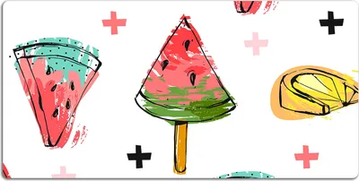Produktbild von Schreibtischmatte Tischunterlage 120x60 cm Mauspad - Wassermelone auf einem Stock