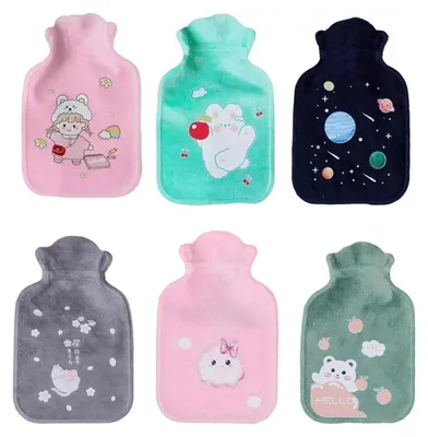 Immagine prodotto di Set di 6 borracce riscaldanti da 300 ml, riutilizzabili, a prova di perdite, adatte a bambini e adulti