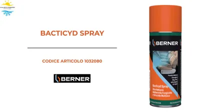 Immagine prodotto di Berner Bacticyd spray disinfettante e deodorante multiuso Elimina il 99% dei batteri, compresi legionella, muffe e funghi da 150ML