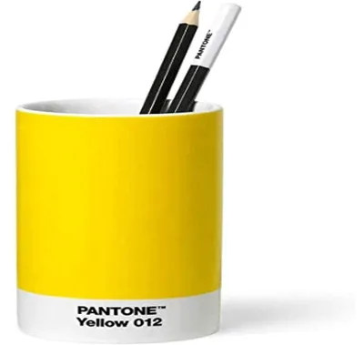 Produktbild von Pantone Schreibtisch-Organizer Stiftebecher, Porzellan, Yellwo 012, gelb