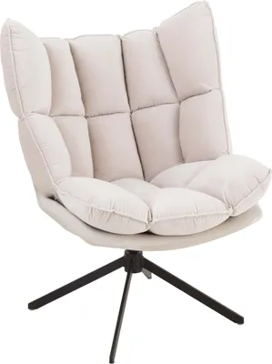 Produktbild von Eleganter Relaxstuhl mit Kissen in Beige, Rostbraun oder Hellgrau für stilvolle Entspannung – Beige