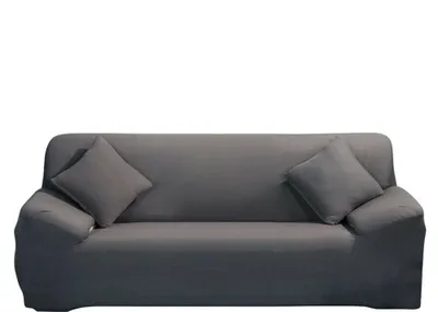 Obrázek produktu pro Elastický potah na 1/2/3/4místnou pohovku Potah na pohovku Ochrana nábytku (šedý, 3místný)