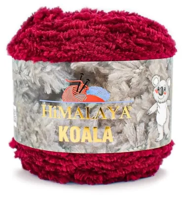 Produktbild von Himalaya Koala 75703 Plüschgarn 100 g 100 m Mikropolyester Kirschrot