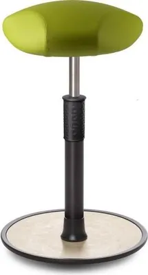 Produktbild von Sitz- Stehhocker Free Tall Triangel skai Kunstleder Hellgrün schwarz /creme.