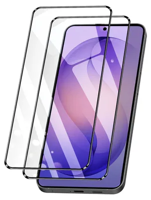 Produktbild von Amorus, 2er Pack Glas-Bildschirmschutz stoß- & kratzfest für Galaxy S26 Ultra, Schwarz transparent