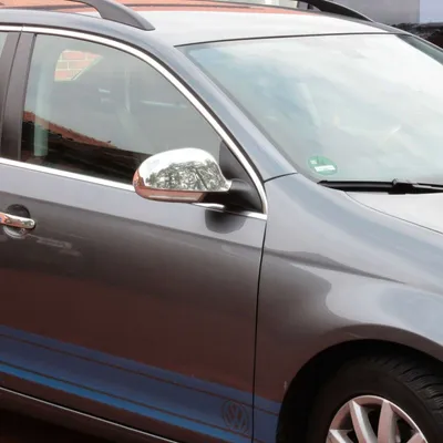 Zdjęcie produktu dla Nakładki lusterek ze stali nierdzewnej Recambo kompatybilne z VW Golf 5 Plus Variant Sharan Superb Passat od 2004>