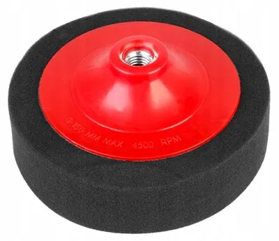 Obrázek produktu pro U2X83 Černá lešticí houba 150 mm x 45 mm se závitem M14