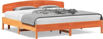 Produktbild von Möbel Massivholzbett mit Kopfteil Wachsbraun 180x200 cm Kiefer - Klassische Betten 3207200