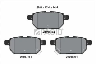 Produktbild von PAGID Bremsbeläge Satz Bremsklötze für TOYOTA Yaris Schrägheck (P9) T1921N