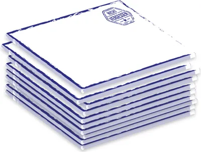 Productafbeelding van PRICARO notitieblok "Stempel" blauw - vergeet niets, magnetisch, A7, 10 stuks
