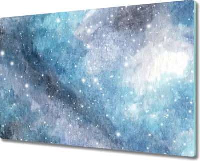 Produktbild von Coloray Hackbrett Herdabdeckplatte 80x52 cm Küchenbrett Kochplattenabdeckung Schneidebrett - Der Nachthimmel Galaxie Stern