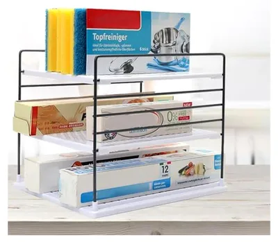 Produktbild von Schrank-Organizer - 3-stufiger abnehmbarer Küchenaufbewahrungsständer