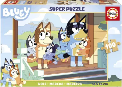 Produktbild von Educa - Puzzle Bluey wooden - 100 dielov