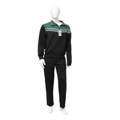 Produktbild von Herbold Herren Freizeitanzug Hausanzug Trainingsanzug Sportanzug Fleece Schwarz Gr. 26