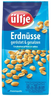 Zdjęcie produktu dla Orzeszki ziemne Ültje prażone i solone chrupiące duże orzeszki ziemne 900g