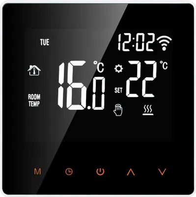 Produktbild von Tuya Smart WiFi Thermostat 3A, Wandthermostat mit programmierbarem LCD-Display, geeignet für Fußbodenheizung und Warmwasserversorgung