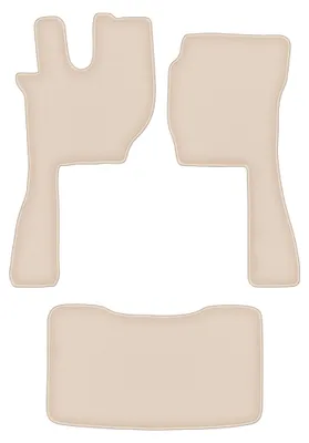 Produktbild von DURBAN Beige Velours-Fußmatten-Set für Volvo FH16- 4 generacja Automatik (2012-)
